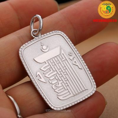 Mặt Dây Chuyền Khắc KALACHAKRA (KIM CANG THỜI LUÂN)